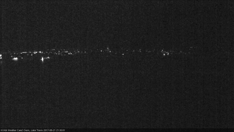 Lake Travis webcam, August 21, 2017 8:50 PM CT