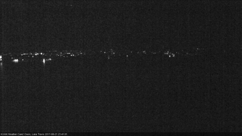 Lake Travis webcam, August 21, 2017 9:00 PM CT