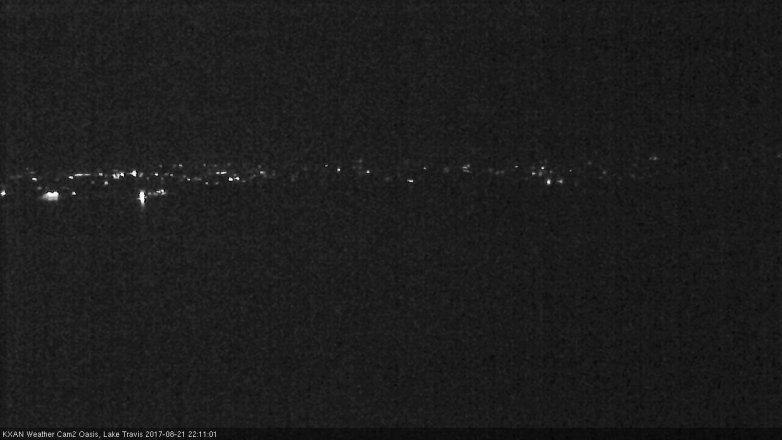 Lake Travis webcam, August 21, 2017 9:25 PM CT