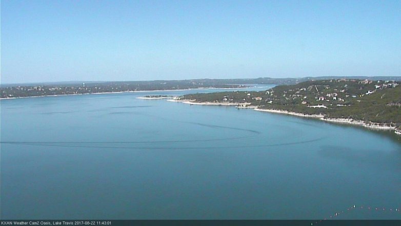 Lake Travis webcam, August 22, 2017 11:05 AM CT