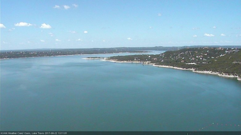 Lake Travis webcam, August 22, 2017 12:20 PM CT