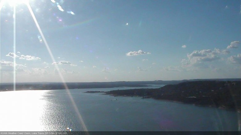 Lake Travis webcam, August 22, 2017 5:15 PM CT