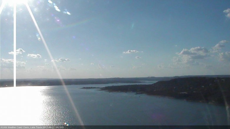 Lake Travis webcam, August 22, 2017 5:30 PM CT