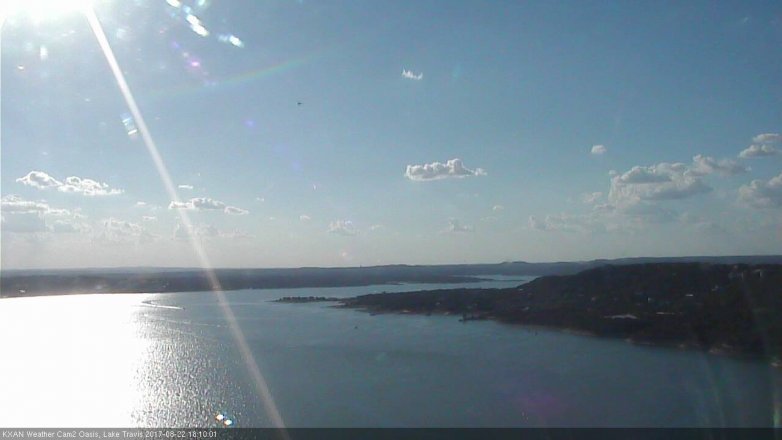 Lake Travis webcam, August 22, 2017 5:35 PM CT