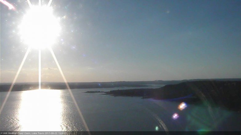 Lake Travis webcam, August 22, 2017 6:05 PM CT