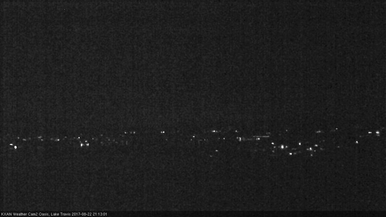 Lake Travis webcam, August 22, 2017 8:20 PM CT