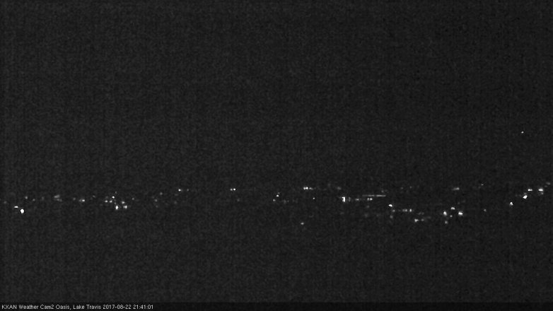 Lake Travis webcam, August 22, 2017 9:05 PM CT