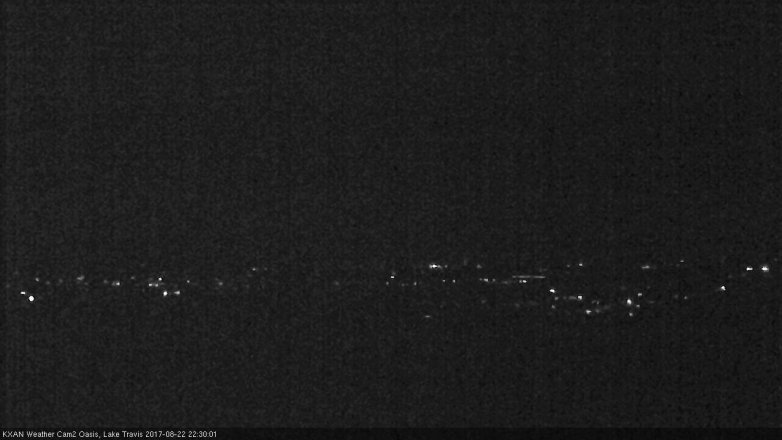 Lake Travis webcam, August 22, 2017 9:50 PM CT