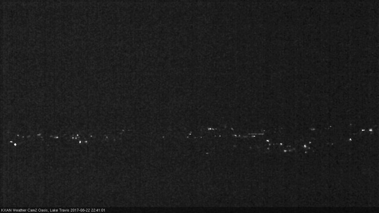 Lake Travis webcam, August 22, 2017 9:55 PM CT