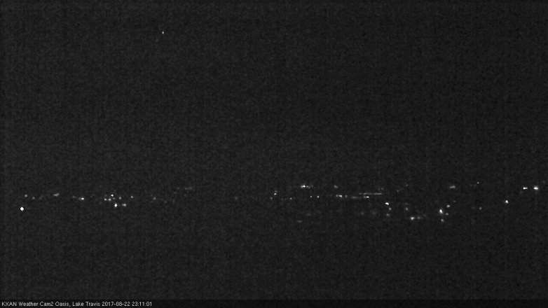 Lake Travis webcam, August 22, 2017 10:35 PM CT