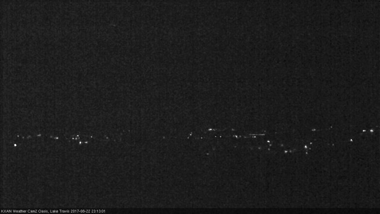 Lake Travis webcam, August 22, 2017 10:40 PM CT
