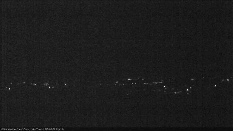 Lake Travis webcam, August 22, 2017 10:45 PM CT