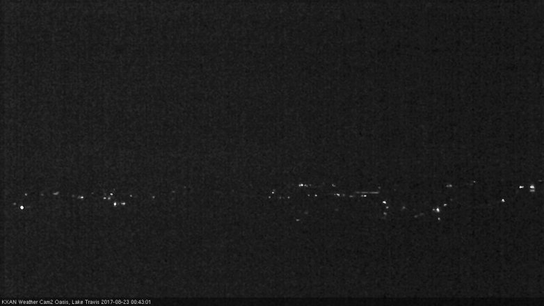 Lake Travis webcam, August 22, 2017 11:55 PM CT