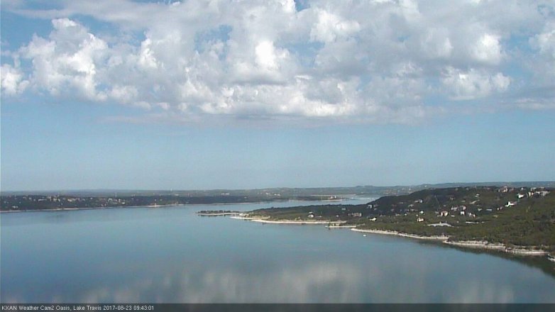 Lake Travis webcam, August 23, 2017 9:10 AM CT