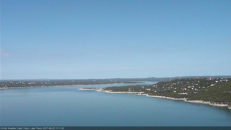 Lake Travis webcam, August 23, 2017 10:15 AM CT