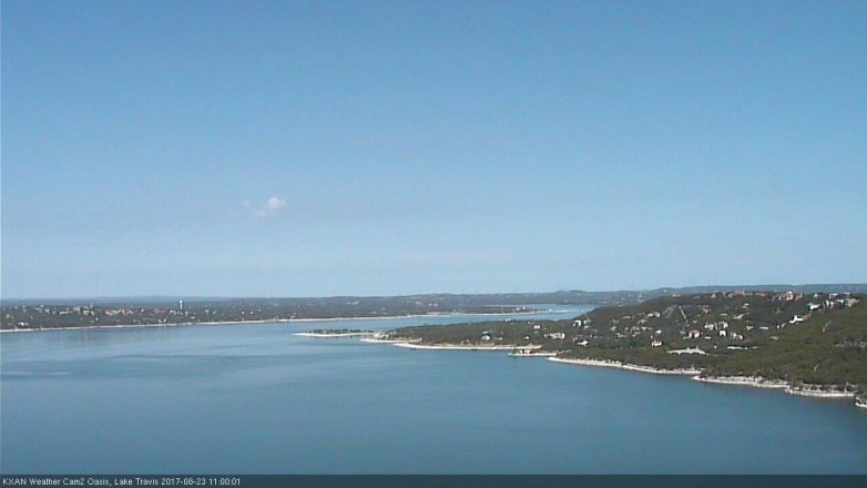Lake Travis webcam, August 23, 2017 10:20 AM CT