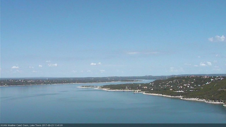 Lake Travis webcam, August 23, 2017 10:55 AM CT