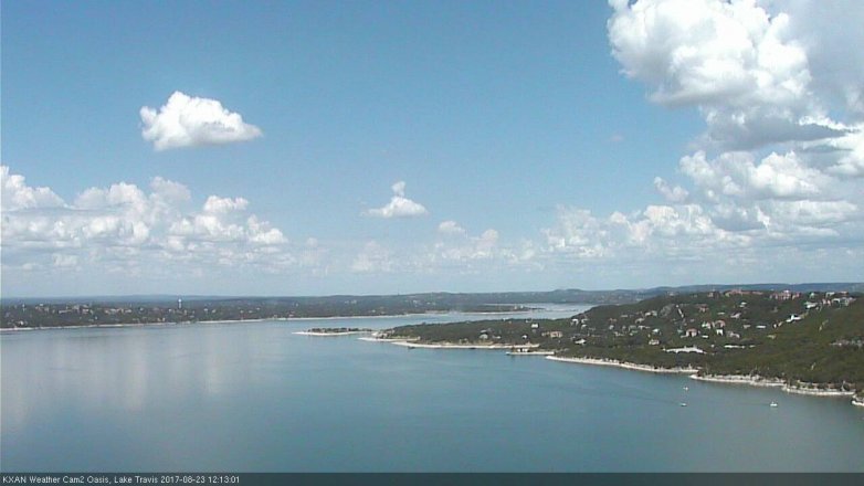 Lake Travis webcam, August 23, 2017 11:35 AM CT