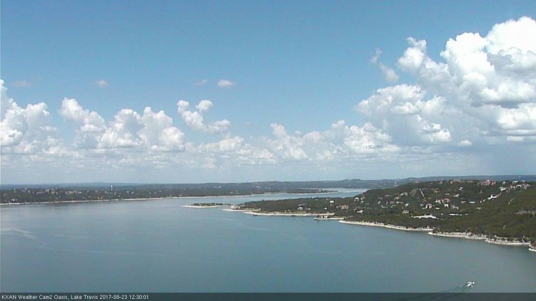 Lake Travis webcam, August 23, 2017 11:45 AM CT