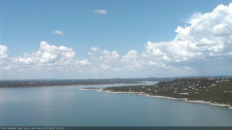Lake Travis webcam, August 23, 2017 12:10 PM CT