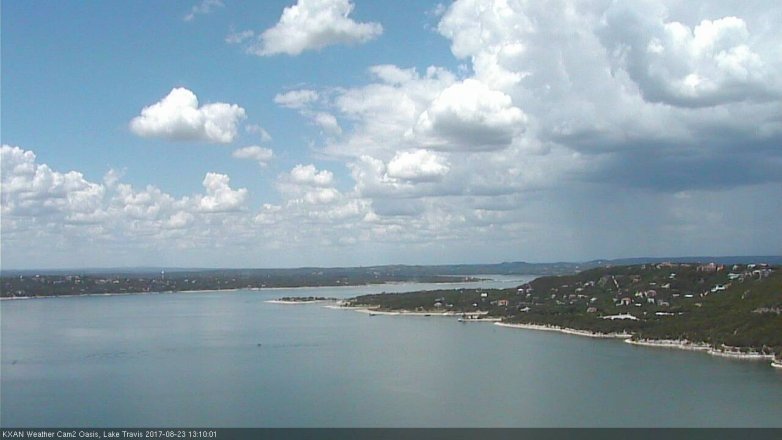 Lake Travis webcam, August 23, 2017 12:20 PM CT