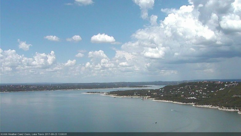 Lake Travis webcam, August 23, 2017 12:25 PM CT