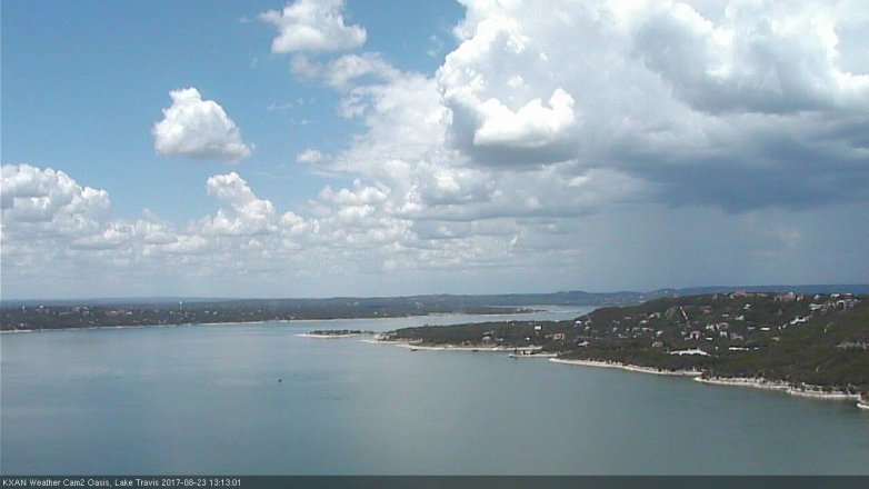 Lake Travis webcam, August 23, 2017 12:30 PM CT