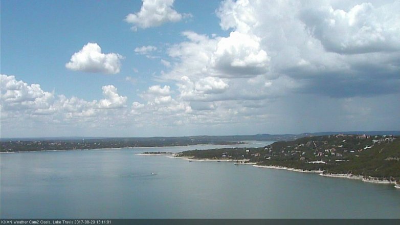Lake Travis webcam, August 23, 2017 12:35 PM CT