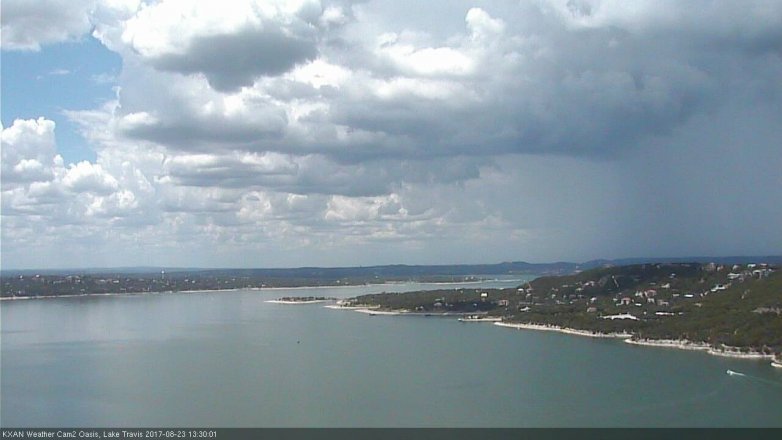 Lake Travis webcam, August 23, 2017 12:45 PM CT