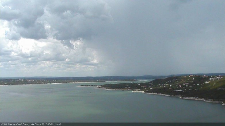 Lake Travis webcam, August 23, 2017 1:00 PM CT
