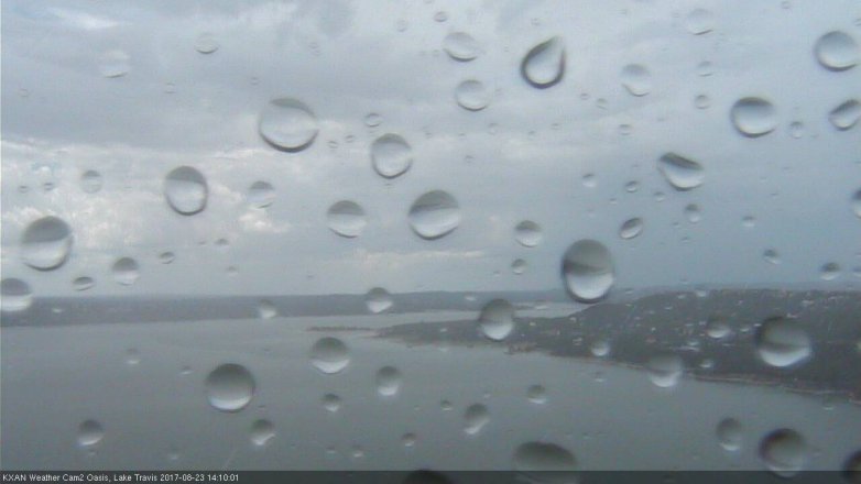 Lake Travis webcam, August 23, 2017 1:40 PM CT