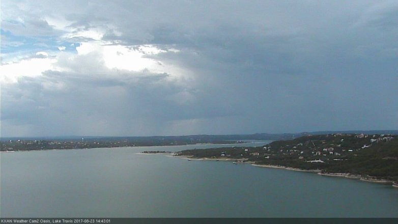 Lake Travis webcam, August 23, 2017 2:05 PM CT
