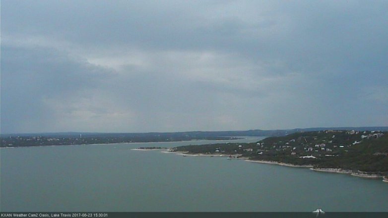 Lake Travis webcam, August 23, 2017 2:40 PM CT