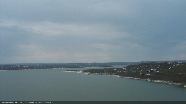 Lake Travis webcam, August 23, 2017 2:45 PM CT