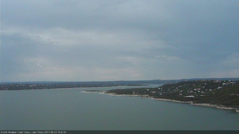 Lake Travis webcam, August 23, 2017 3:05 PM CT