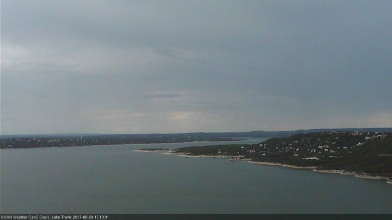 Lake Travis webcam, August 23, 2017 3:20 PM CT