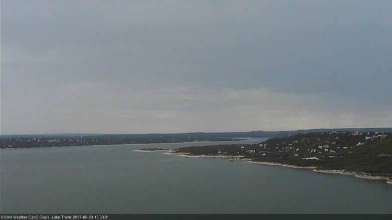 Lake Travis webcam, August 23, 2017 4:00 PM CT