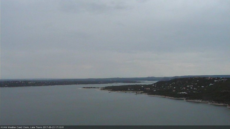 Lake Travis webcam, August 23, 2017 4:30 PM CT