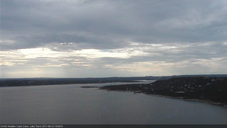 Lake Travis webcam, August 23, 2017 5:25 PM CT
