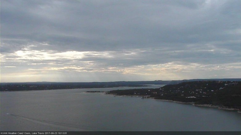 Lake Travis webcam, August 23, 2017 5:30 PM CT