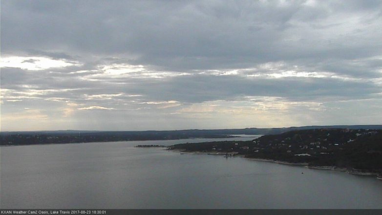 Lake Travis webcam, August 23, 2017 5:50 PM CT