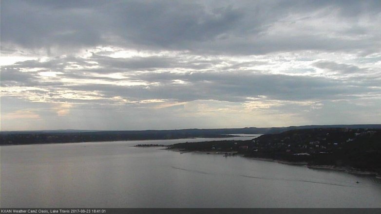 Lake Travis webcam, August 23, 2017 6:00 PM CT