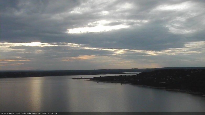 Lake Travis webcam, August 23, 2017 6:25 PM CT