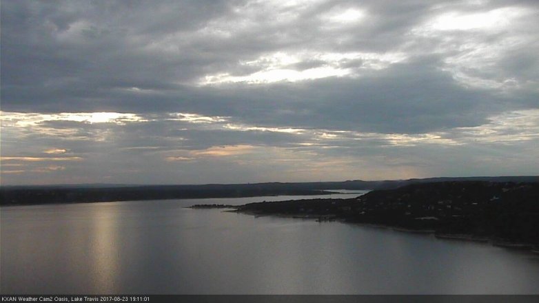 Lake Travis webcam, August 23, 2017 6:30 PM CT