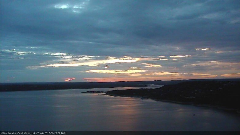 Lake Travis webcam, August 23, 2017 7:15 PM CT