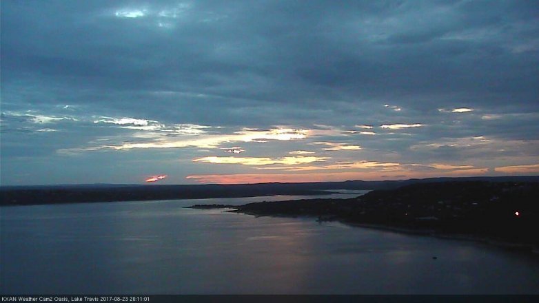 Lake Travis webcam, August 23, 2017 7:35 PM CT