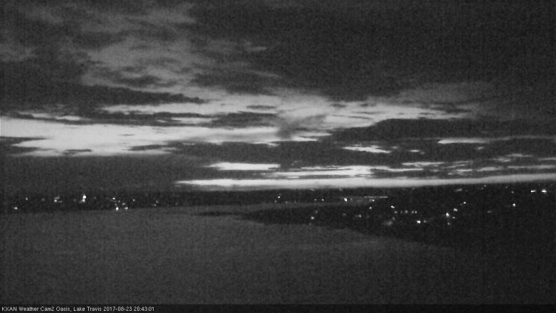 Lake Travis webcam, August 23, 2017 7:50 PM CT