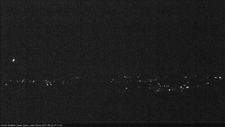 Lake Travis webcam, August 23, 2017 8:15 PM CT