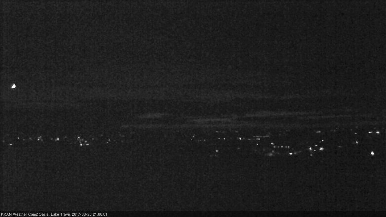 Lake Travis webcam, August 23, 2017 8:20 PM CT