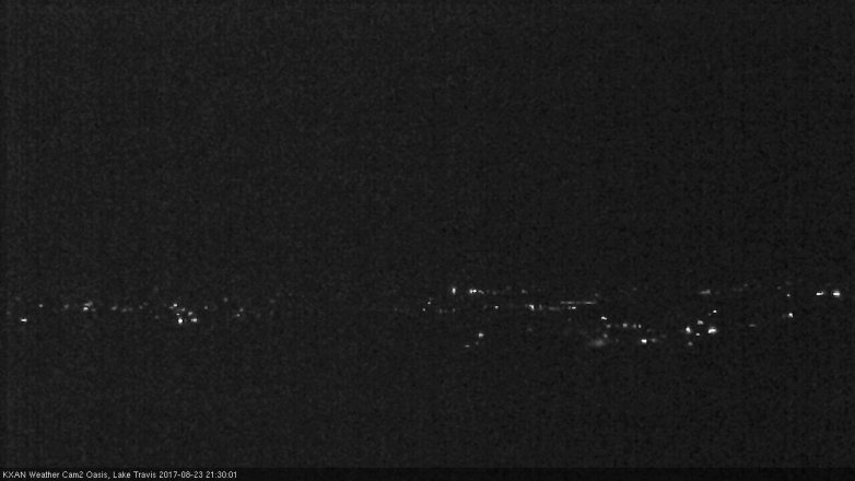 Lake Travis webcam, August 23, 2017 8:50 PM CT
